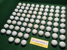 80 Golfbälle Taylor Made (schön)