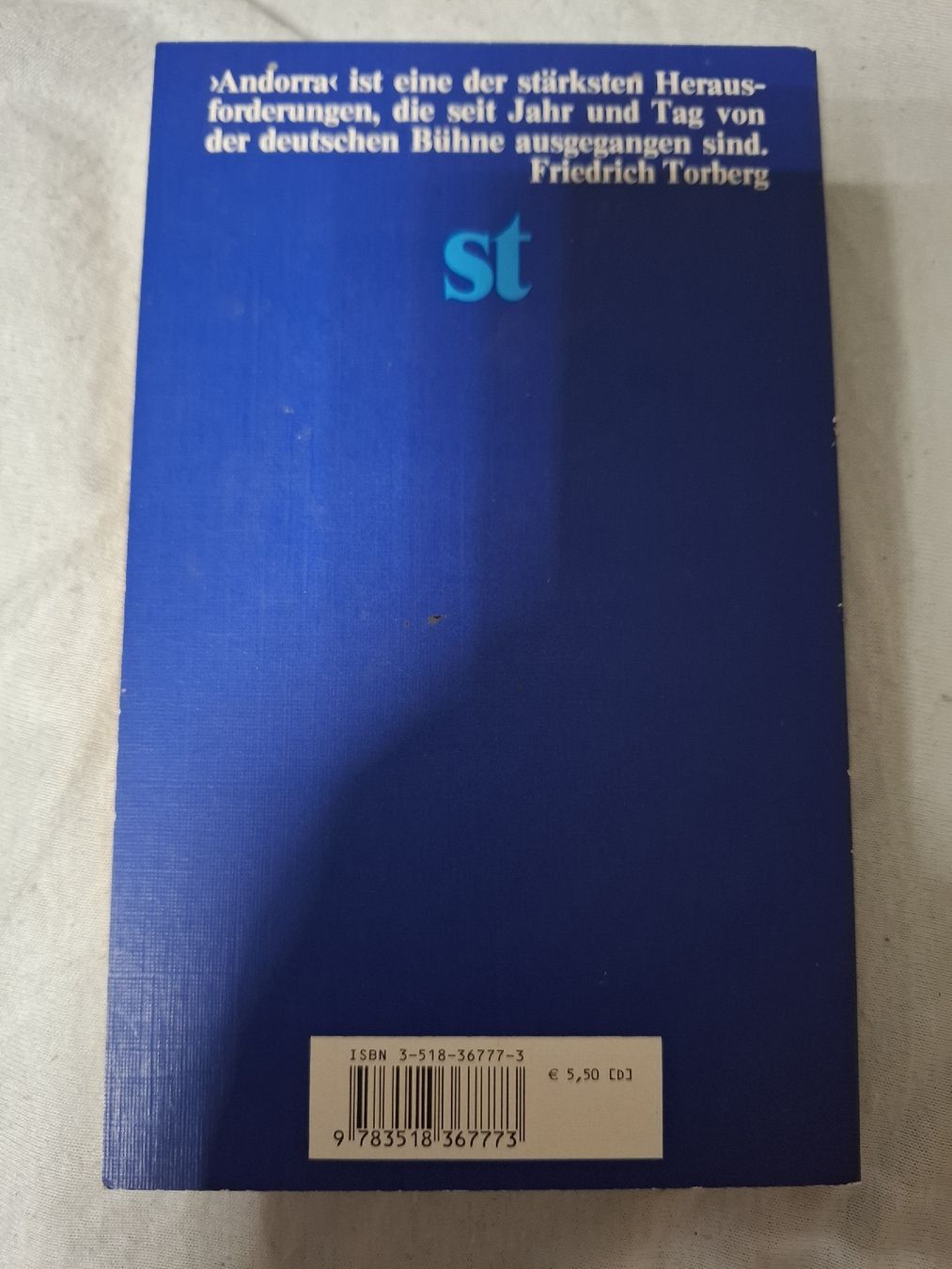 Libri: Andorra. Max Frisch – Usato da Urtenen-Schönbühl venduto da nerdgirl 1