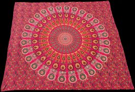 XL Mandala Tuch als Picknickdecke Sofadecke Vorhang