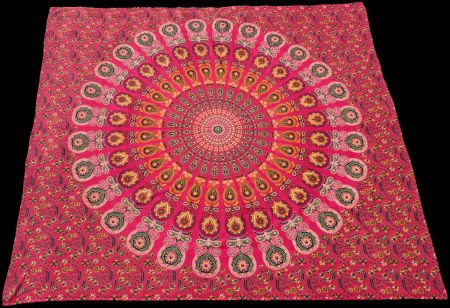 XL Mandala Tuch als Picknickdecke Sofadecke Vorhang