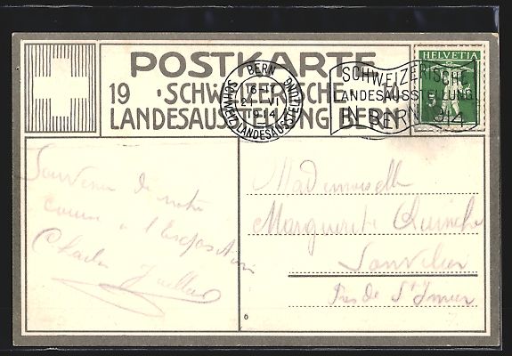 Cartoline postali: Bern, Schweizerische Landesausstellung 1 – Usato da Berlin venduto da bartko-reher 1