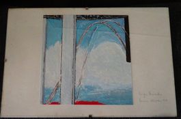 Original Gemälde Bridge, Manhattan B. Köhler 1977