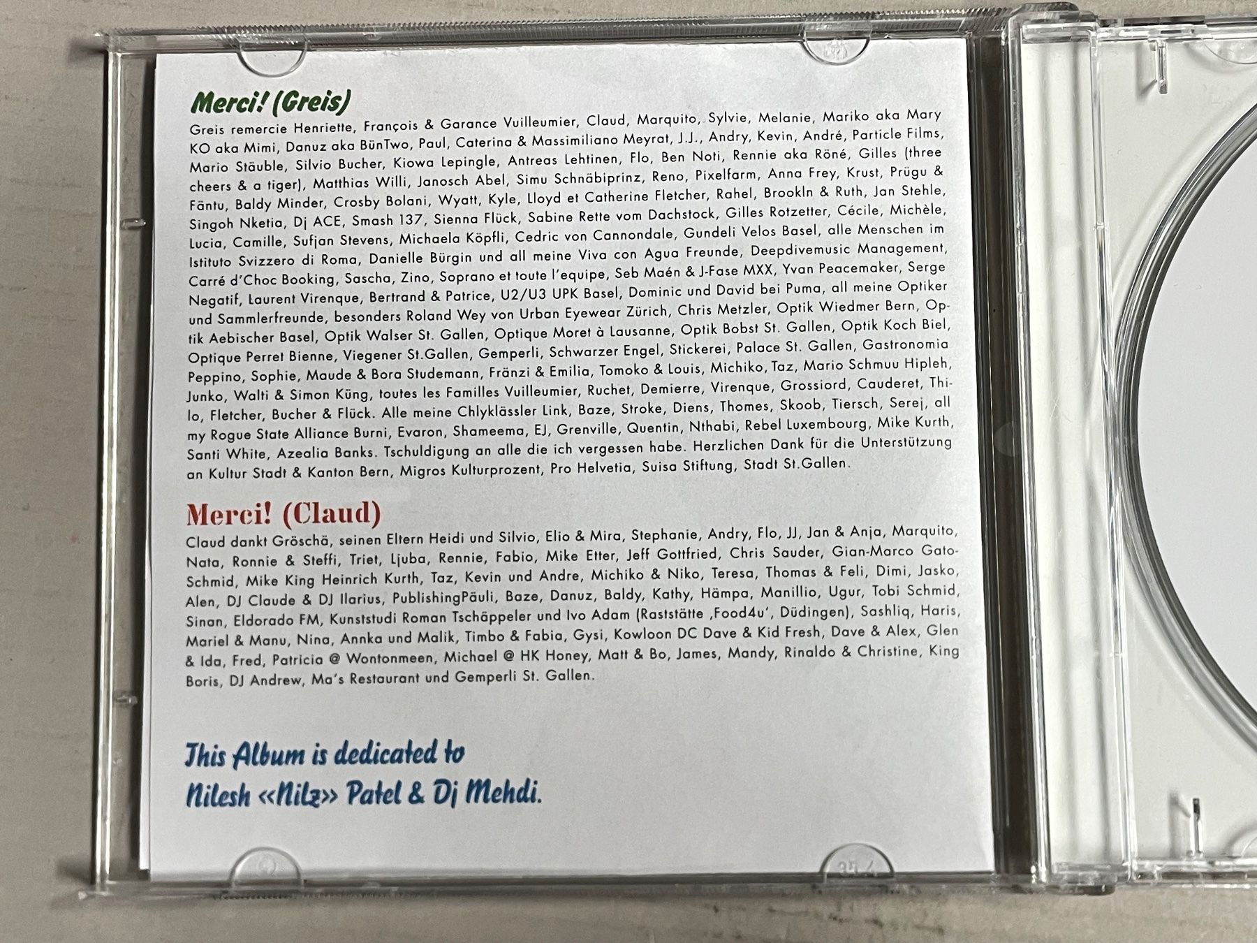 CD: Greis - Me Love – Usato da Muri b. Bern venduto da AdidasCollector 3