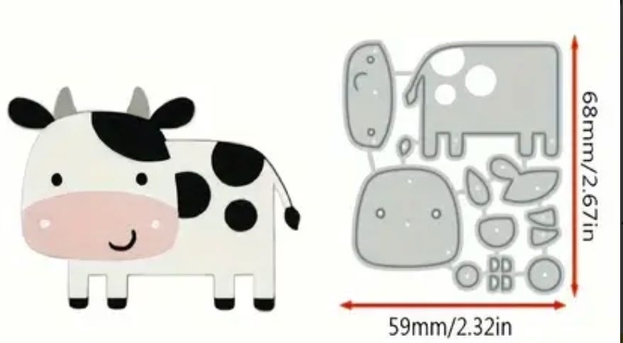 Schablonen: Hoftiere Kuh, Pferd, Schaf   - Stanzschablonen – Neu und originalverpackt aus Frenkendorf von jazzplatten 2