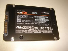 1 stück 500gb ssd. Samsung 870 EVO. Getestet. Siehe Details