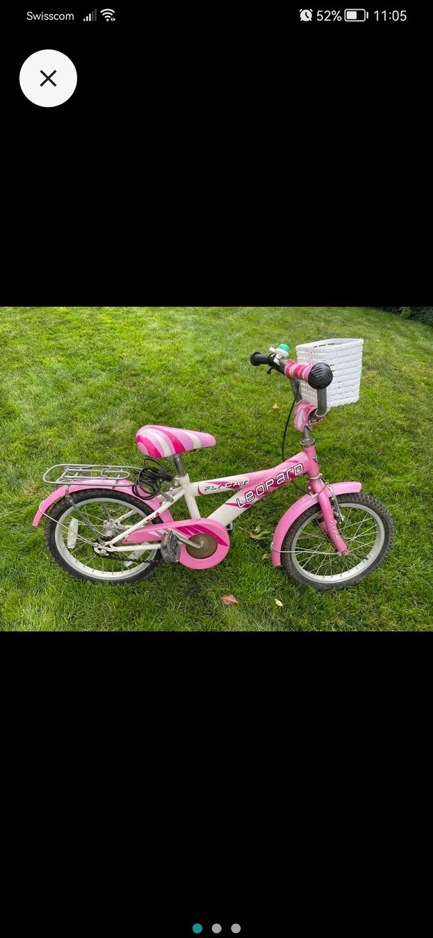 Biciclette: Mädchenvelo 16 Zoll, pink – Usato da Mühlethal venduto da Kiki090