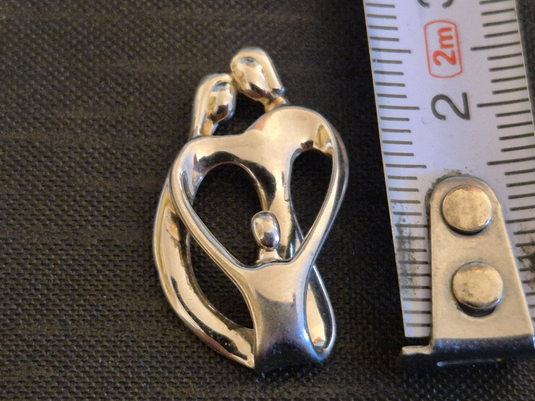 Ciondoli: Silber Brosche Mutter Kind Design Anhänger Geschenk Geburt – Usato da Russikon venduto da dav_fqm6 3