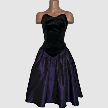 Abendkleid riesen Schleife Samt Taft XS Sommerkleid