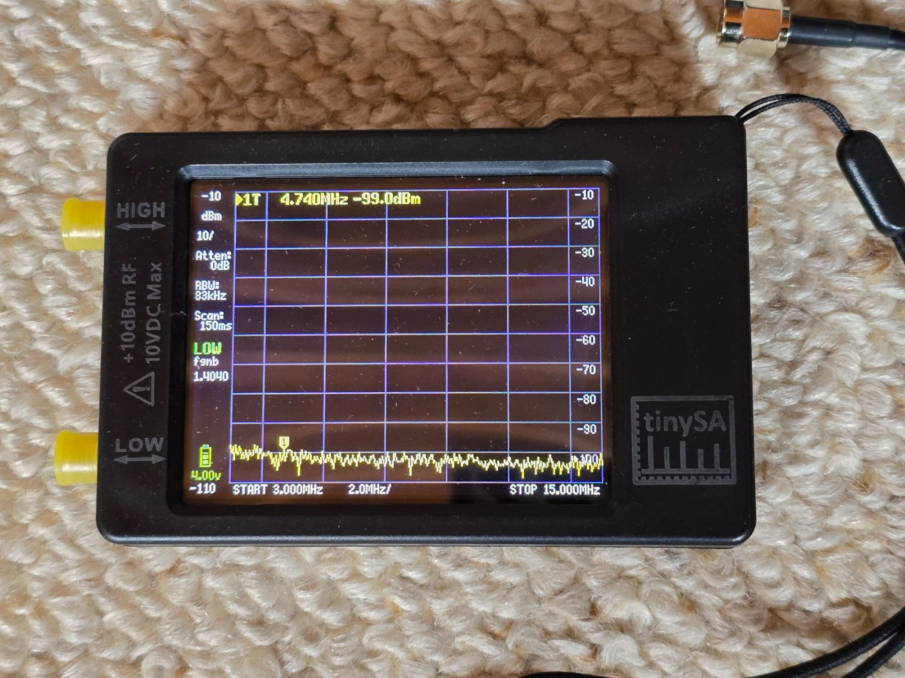 Misurare: TinySA Spektrum Analyzer – Usato da LUFINGEN venduto da bon_y5t5 1