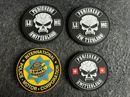 Konvolut Patches IPMC und Punisher Switzerland