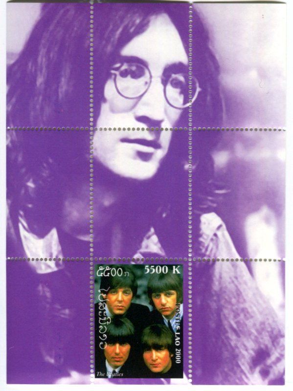 Alle Briefmarken: Block "The Beatles". Laos – Neu und originalverpackt aus Basel von Butsch5
