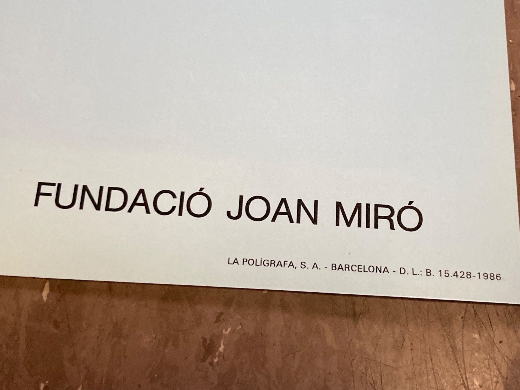 Poster & Bilder: Plakat Max Ernst Fundacio Joan Miro 1986 – Gebraucht aus Bern von Jwpm66 1