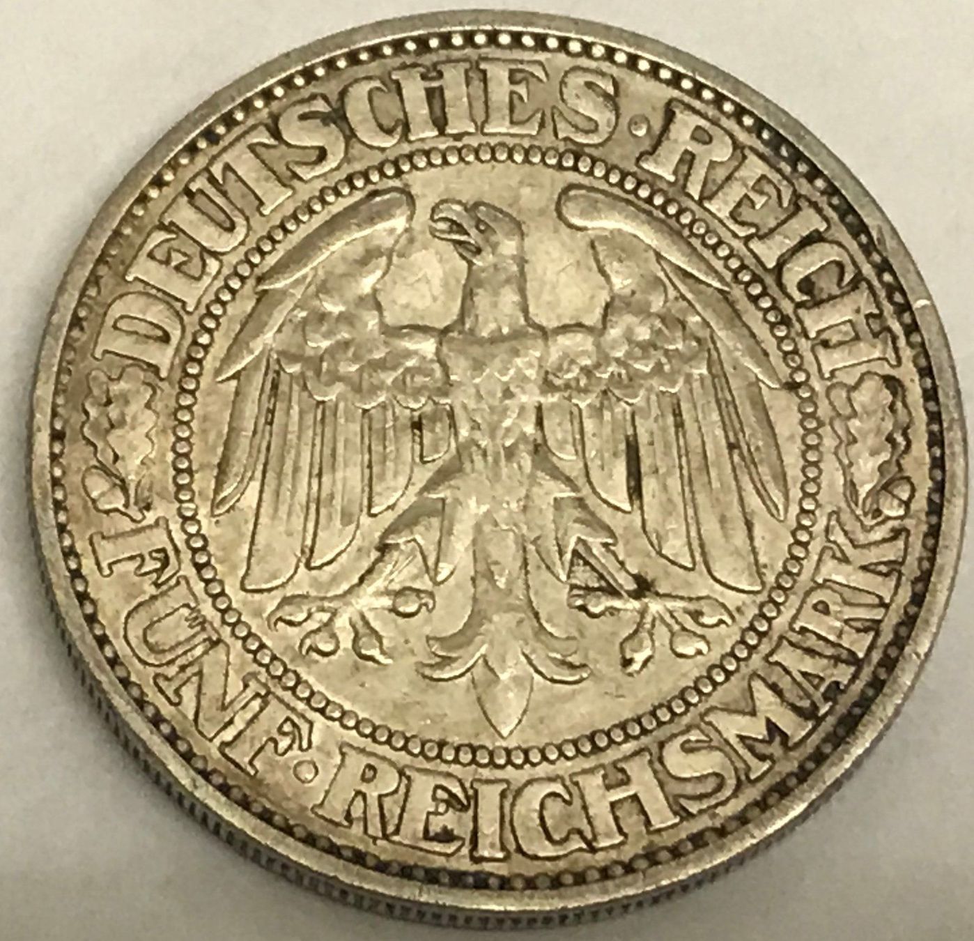 Tutti le monete: 5 Mark Deutsche Reichsmark 1929 – Usato da Lostorf venduto da Ehunzike 1