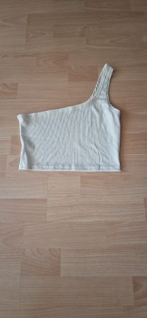 Shein Top, One Shoulder, Gr. S, Beige, Neuwertig!