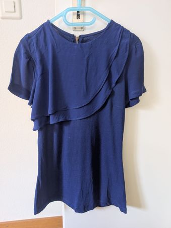 Zara T-Shirt Bluse S dunkelblau