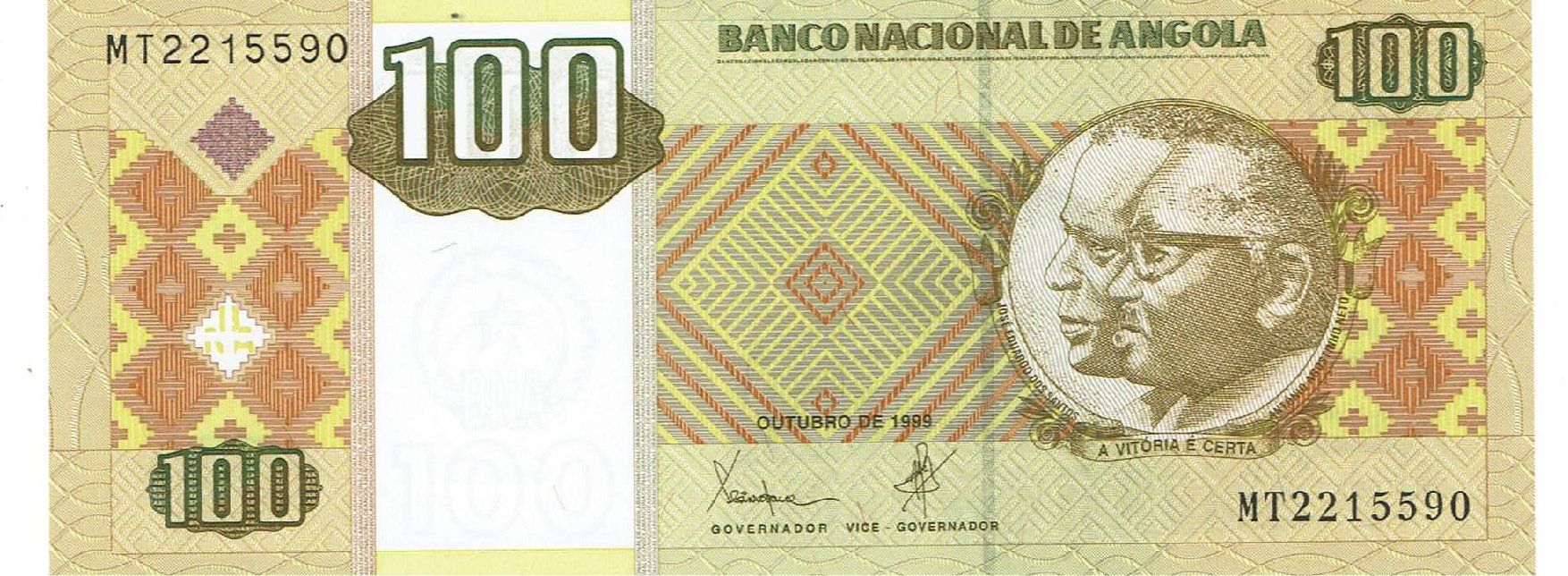 Banknoten: Angola 100 Kwanzas 10.1999 P-147 UNZ – Neu (gemäss Beschreibung) aus Steffisburg von ber_8htf