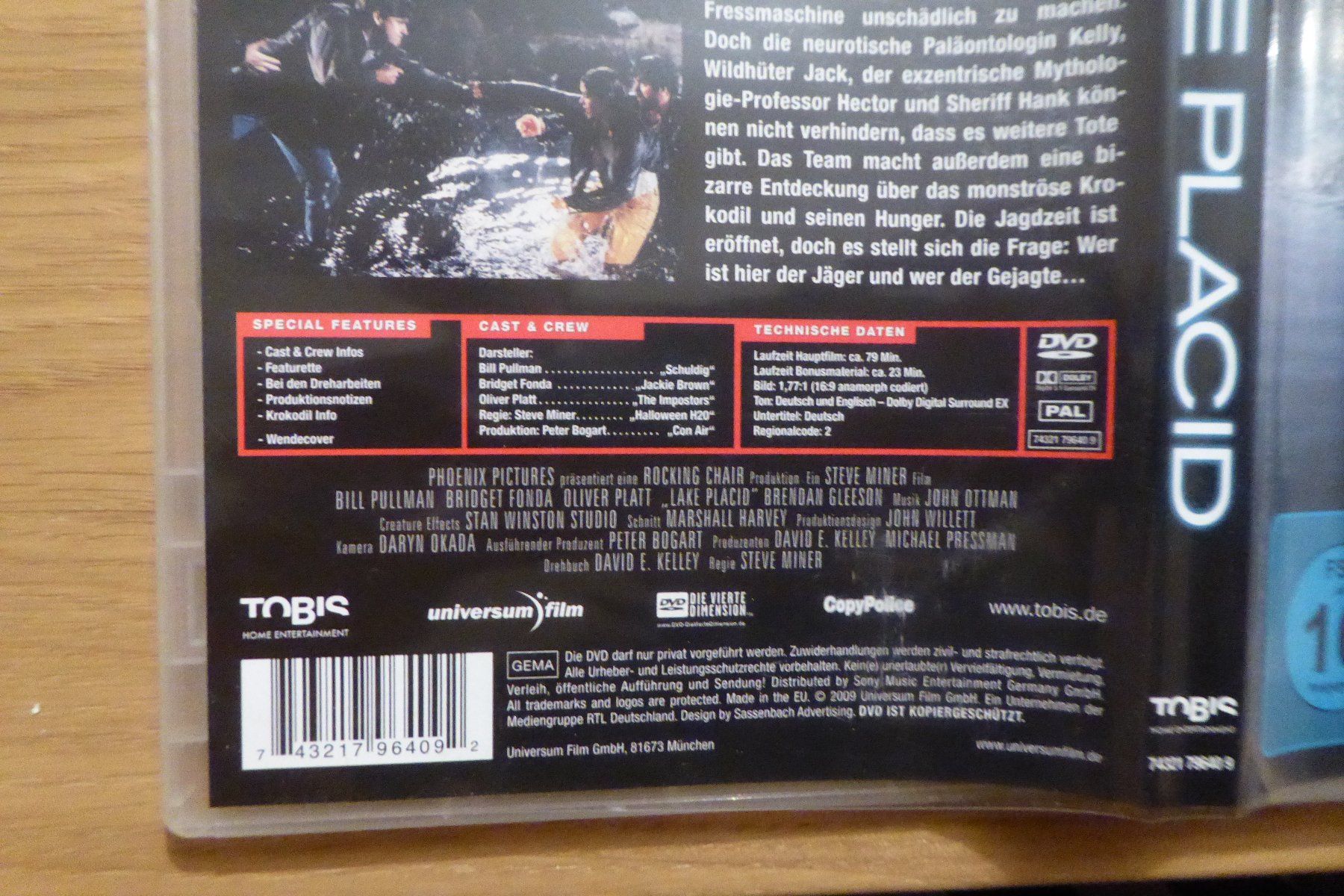 Alle DVDs: DVD Lake Placid – Gebraucht aus Allschwil von Summelsarium 2