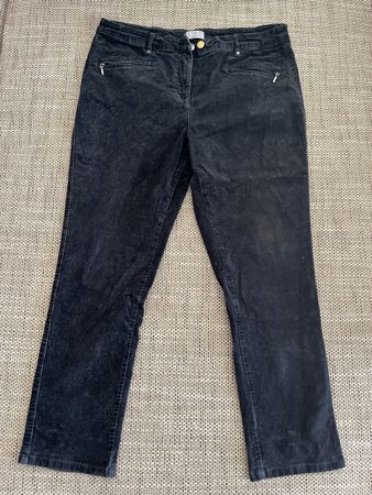 Canda Damen-Feincordhose schwarz – Grösse 42