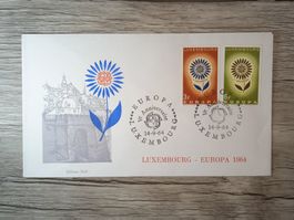 TR47 Enveloppe + Timbre Luxembourg 1964