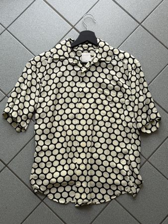 Sandro Paris Polka Dot Shirt XS Short Sleeve Summer Top ☀️