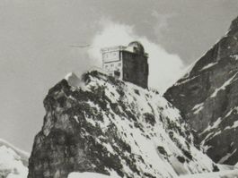 Jungfraujoch , Meteorologische Station a.d. Sphinx 1961