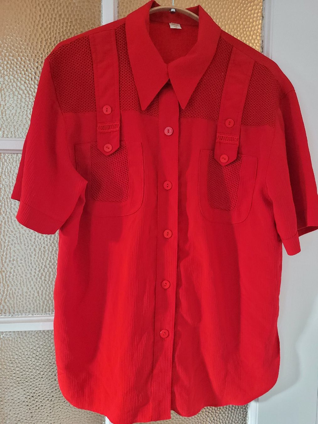 Blusen: VINTAGE HEMD in Rot, Gr. M – Gebraucht aus Zürich von mer_6tqg