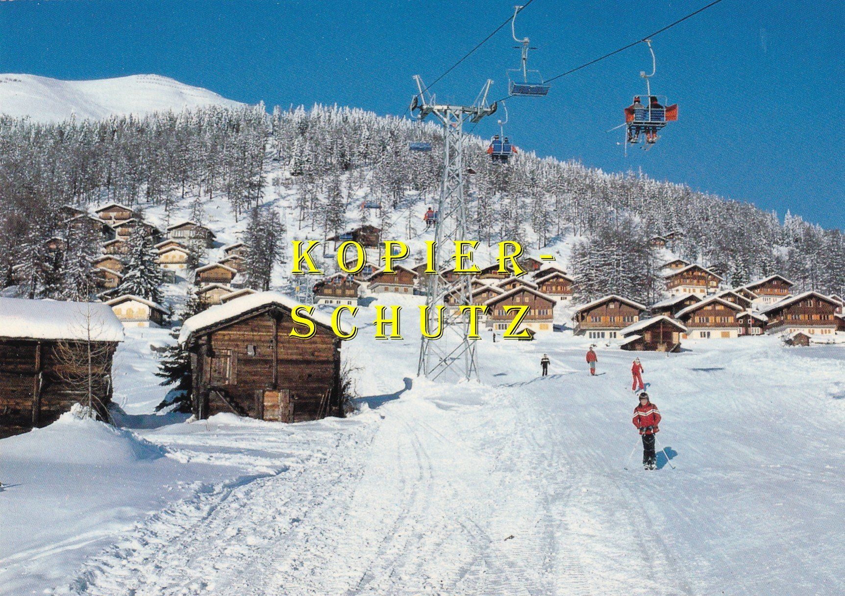 Cartoline postali: Bellwald - Sesselbahn Bellwald-Richenen /ay – Usato da Hombrechtikon venduto da Rudolf07