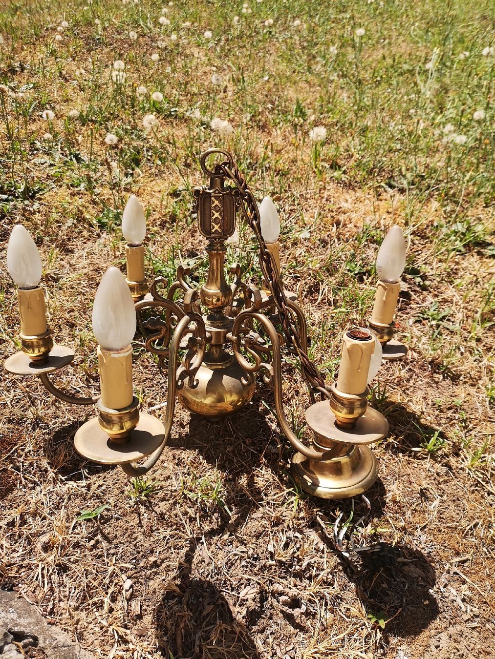 Lustres & lampes de plafonds: Antik Messing Leuchter – Défectueux à Dietikon par pokerface5 3