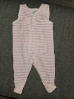 H&M Baby-Schlafanzug, Gr. 50, rosa gestreift