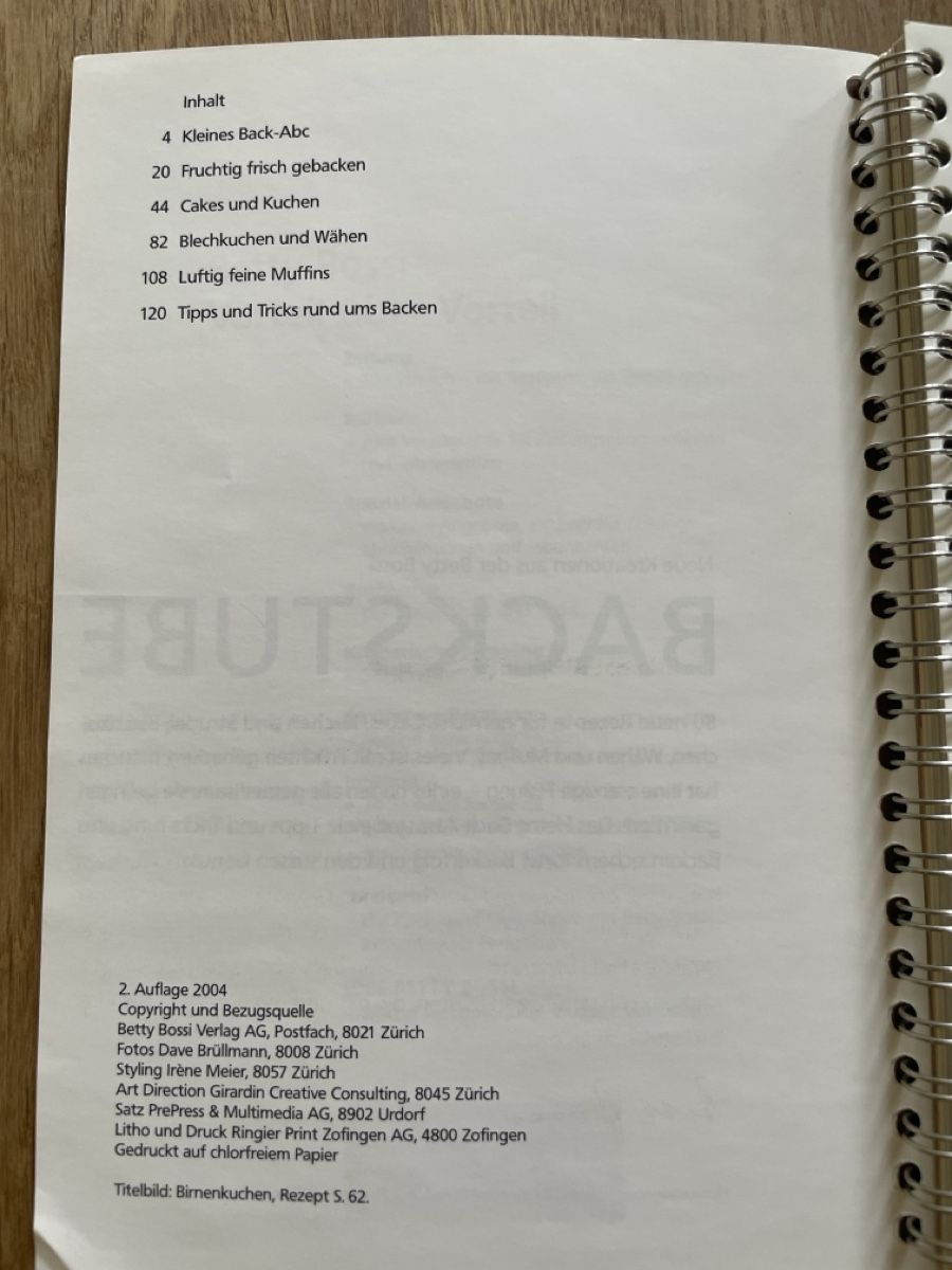 Bücher: Betty Bossi - Backstube – Gebraucht aus Bonstetten von Visor9 1