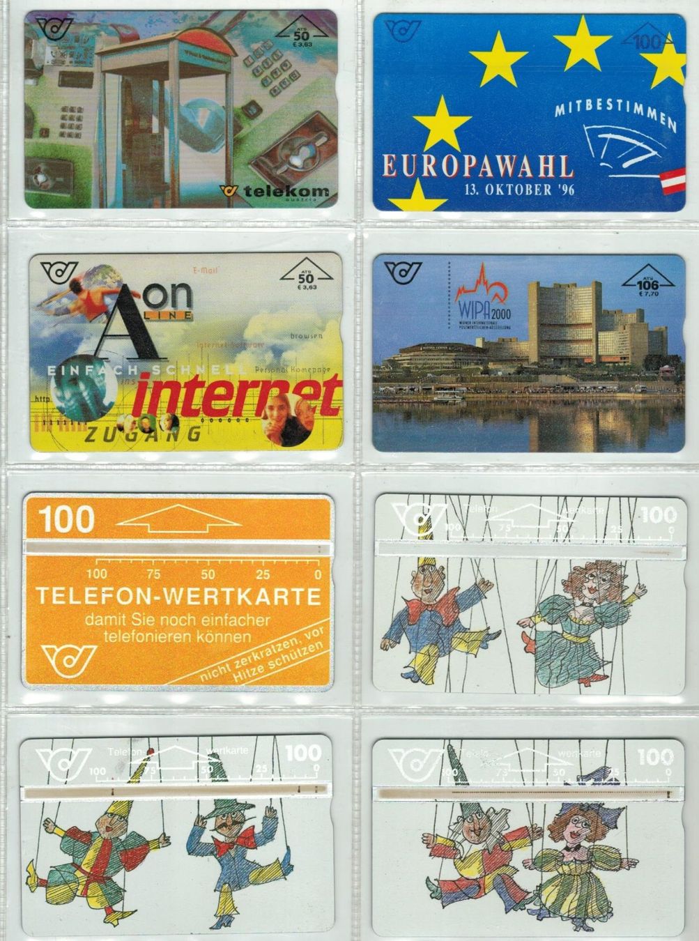 Schede telefoniche: 8 Telefonkarten Österreich – Usato da Zürich venduto da Tolima194