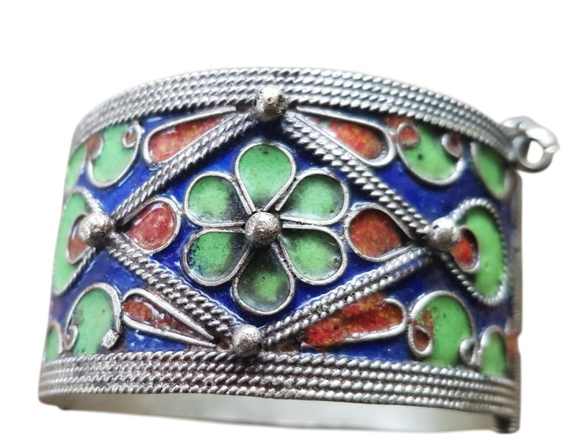 Bracciali & Braccialetti: Armreif Marokko Tuareg Cloisonné – Usato da Mörschwil venduto da antiksalon21 1