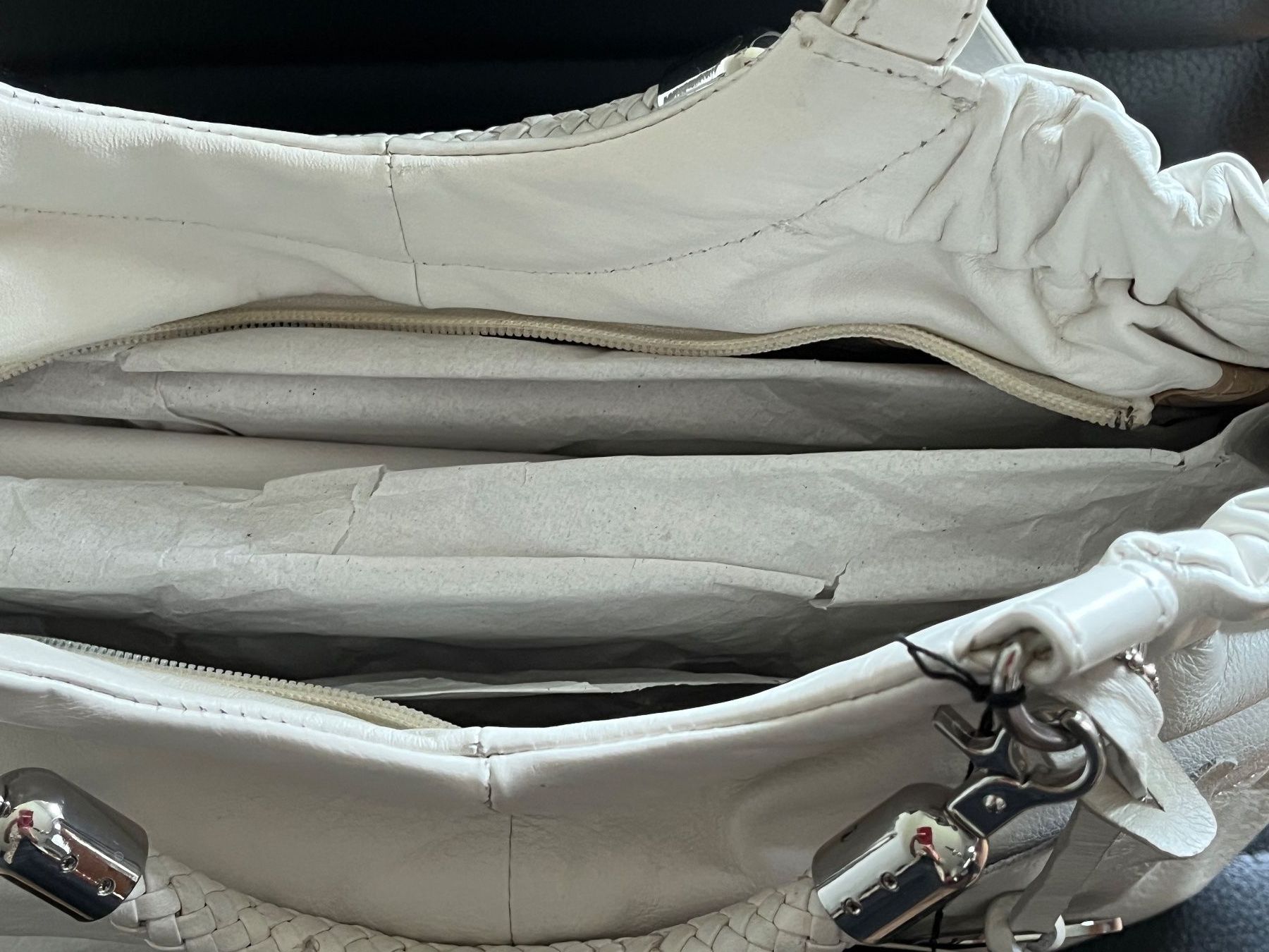 Borse da donna: Handtasche /// Leder /// off White – Nuovo (secondo la descrizione) da Brittnau venduto da Zofigerin 1