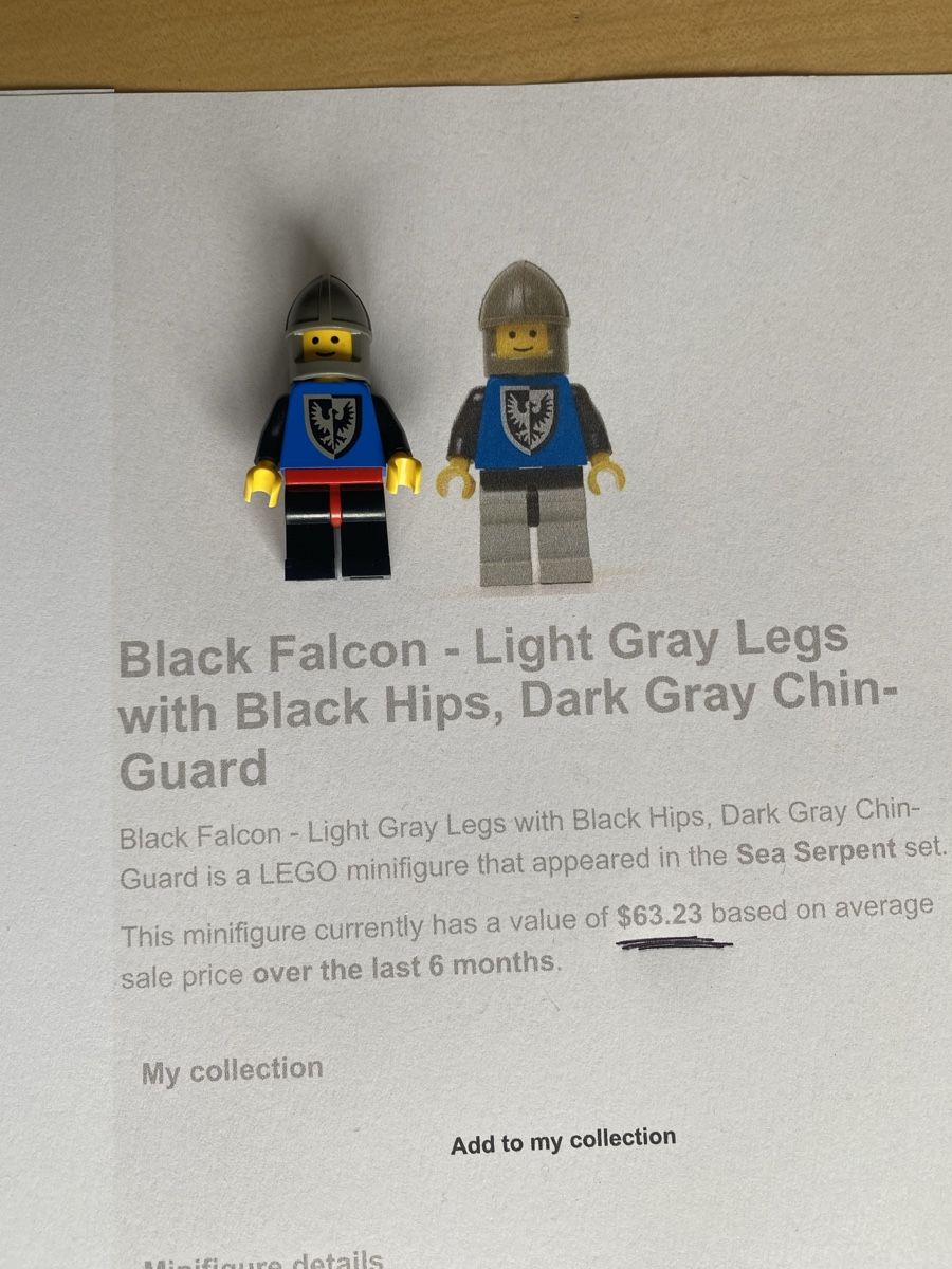 Lego Statuette: Lego Sammlerfiguren 4 Stück – Usato da Mosnang venduto da Goldwasser 3