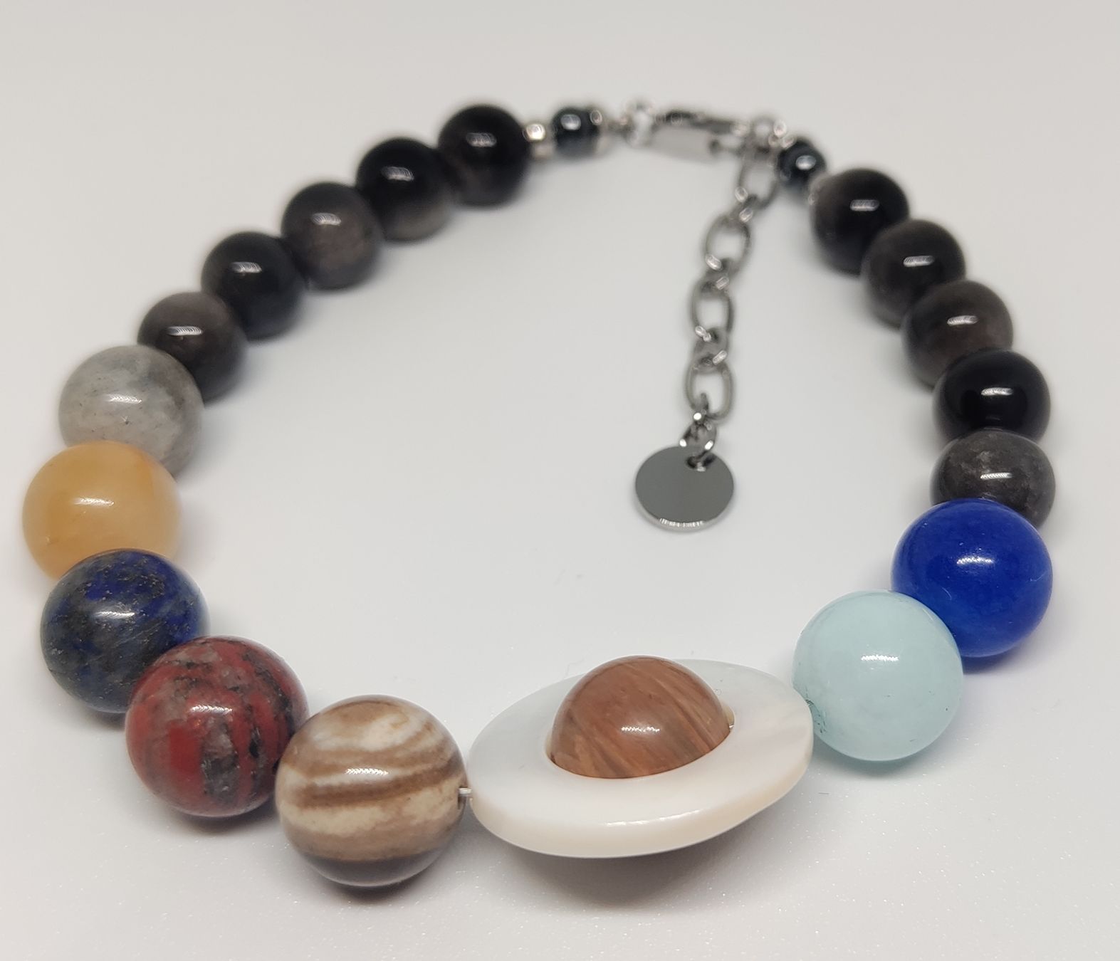 Bracciali & Braccialetti: Handmade bracelet planets natural stone – Nuovo e nell'imballaggio originale da Chardonne venduto da ale_9pgq