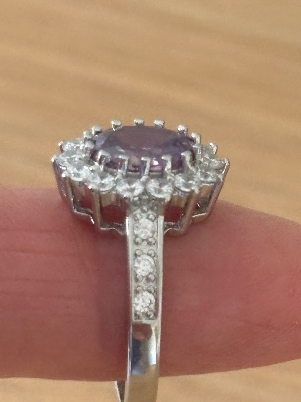 Bagues: Luxus Elegante Gr.19/9 Ring Farbe: Silber/Lilas – Neuf (Voir description) à Biel-Bienne par Roserosse13 4