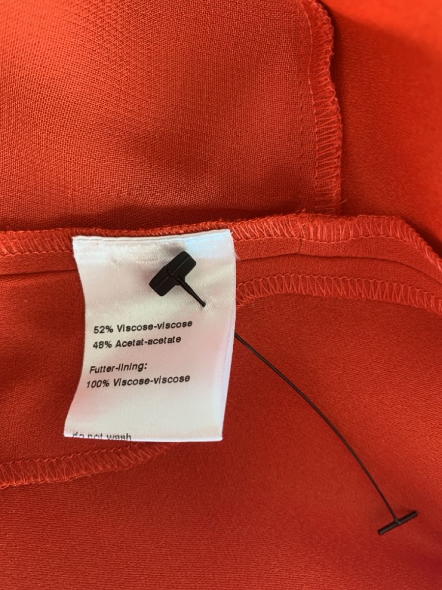 Akris Vestiti: AKRIS: Elegantes,  langes, rot-oranges Sommer-Kleid, 34 – Nuovo (secondo la descrizione) da Luzern venduto da paulablue 7