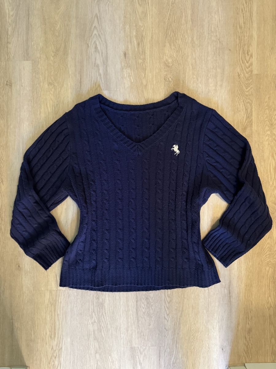 Pulls & Sweat-shirts: VINTAGE DUNKELBLAUER ZOPFMUSTER-PULLOVER – D'occasion à Winterthur par dronjx 3