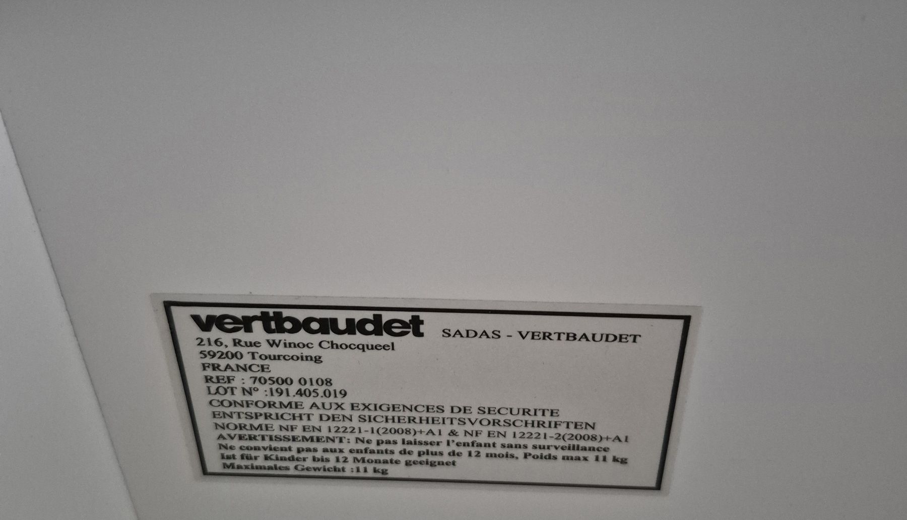 Fasciatoi & Accessori: Wickeltisch Vertbaudet weiss mit Schublade – Usato da Schmitten FR venduto da Sam2525 9
