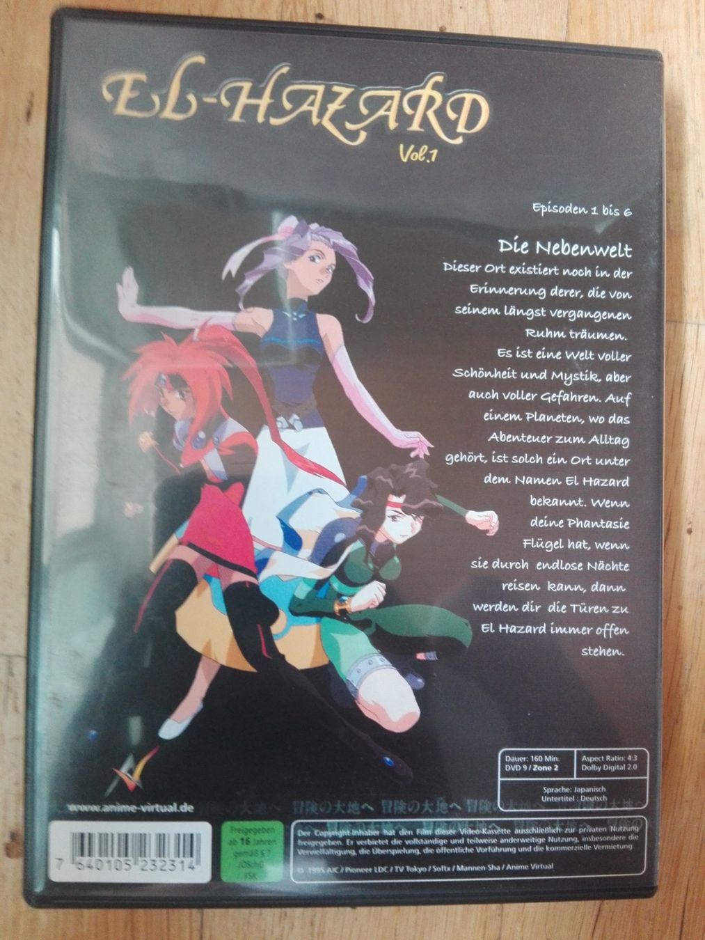 Tutti i DVDs: El-Hazard  (Vol. 1-3)             -Japanisch \ Ut: deutsch- – Usato da St. Gallen venduto da elkapone 3