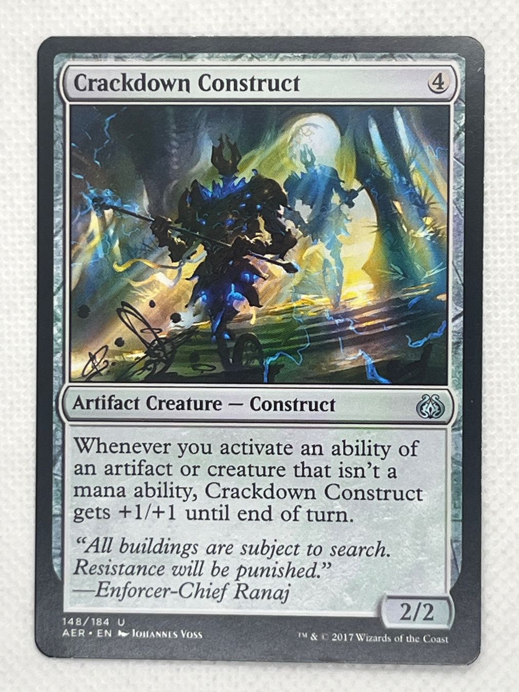 Magic The Gathering Carte collezionabili: Crackdown Construct - Magic: The Gathering Einzelkarte! – Usato da Hinterkappelen venduto da Kim1992