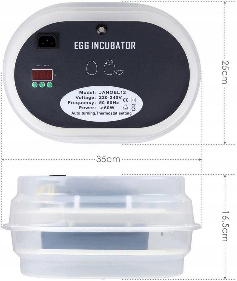 Altro in Accessori per animali: Inkubator Brutmaschine 9-12 Eier – Nuovo e nell'imballaggio originale da Bottighofen venduto da zaap 5