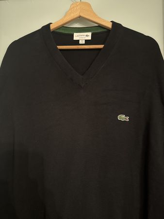 Lacoste Herrenpullover, Schwarz, Grösse XL, Top Zustand 🐊