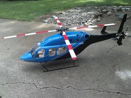 Heckflügel Set Bell 429 / 700 / schwarz von Roban