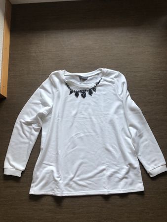 Yessica Pullover, weiss, Grösse XL, wie neu!