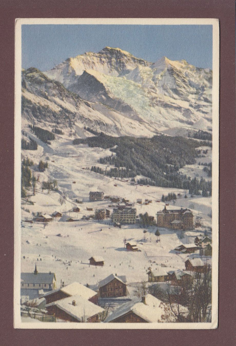Ansichtskarten: WENGEN - Jungfrau // leichter Eckbug // – Gebraucht aus Pully von nicecards