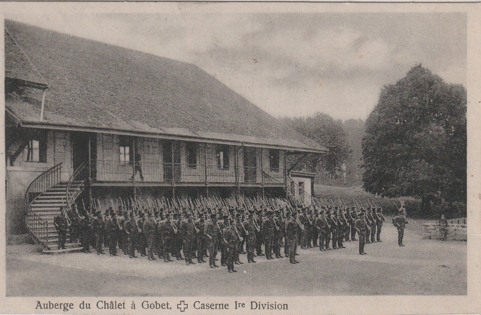 Ansichtskarten: Caserne 1re Division - Châlet à Gobet – Gebraucht aus Ste-Croix von Jepimo