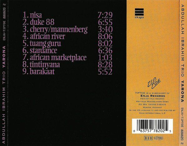 CD: Dollar Brand, Marcus McLaurine, George Johnson – Usato da Unterbäch venduto da gond 1