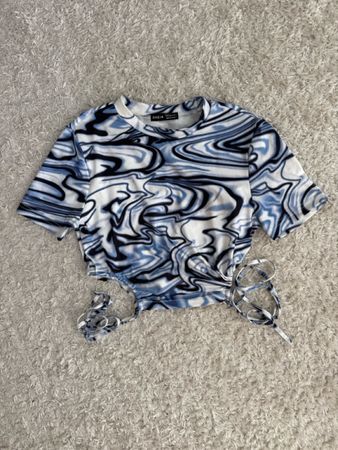 Crop Top mit Muster, Grösse S