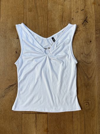 Chicoree Damen Top Weiss in Grösse S 
